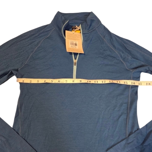 Nwt Icebreaker Men's 150 Zone Long Sleeve Half Zip Blue Haze Size Medium Wool - Picture 6 of 12